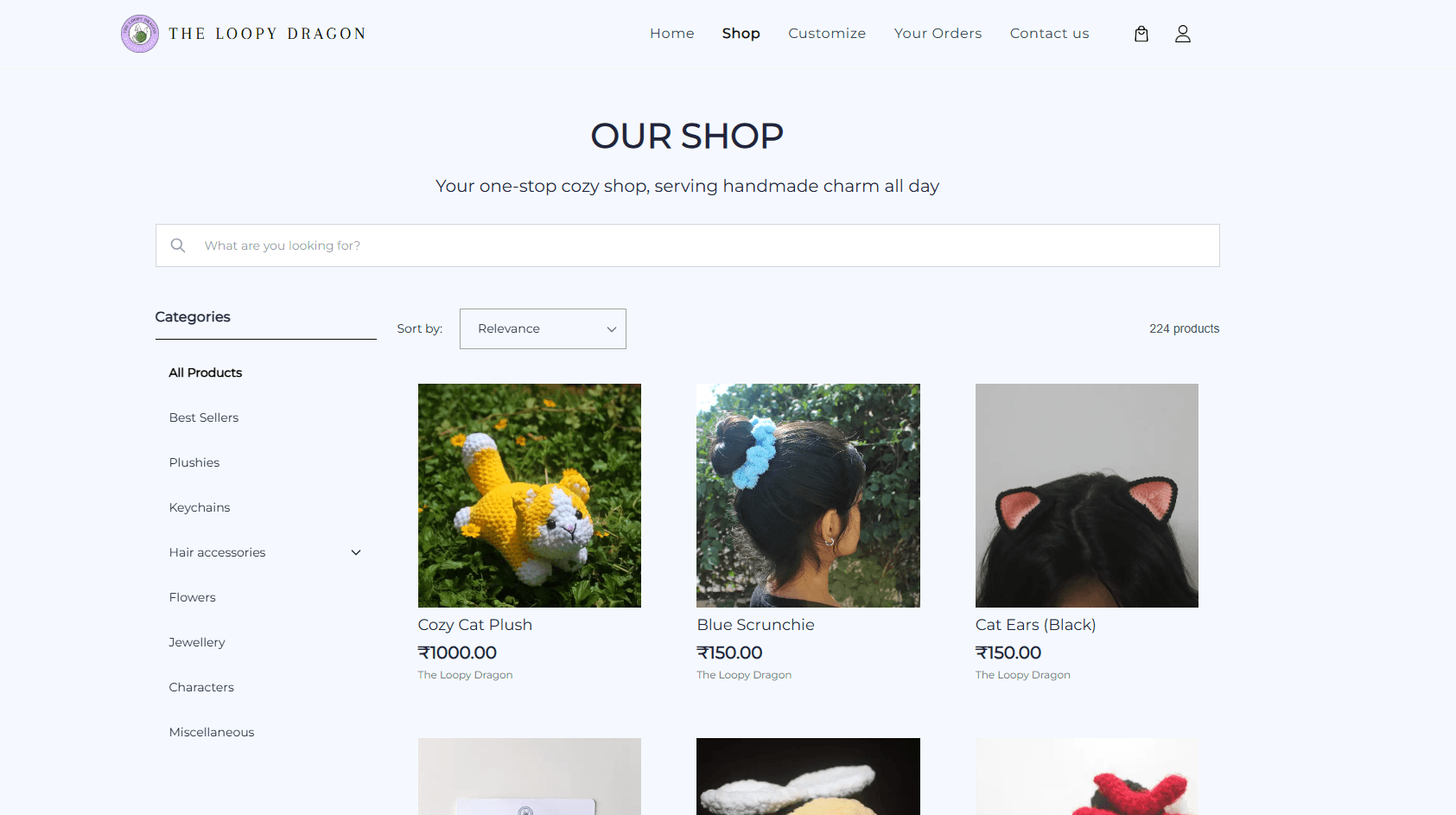 The Loopy Dragon website preview